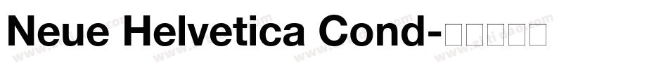 Neue Helvetica Cond字体转换